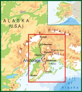 Alaska Grand Explorer Tour Map