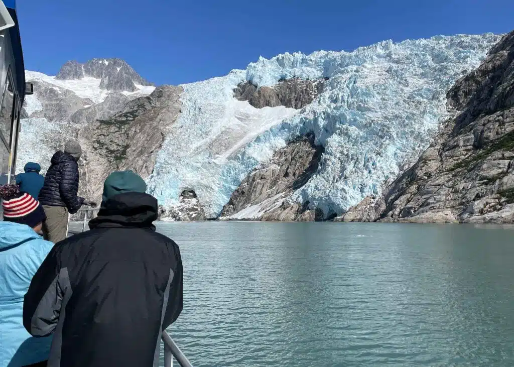 Viewing glacier